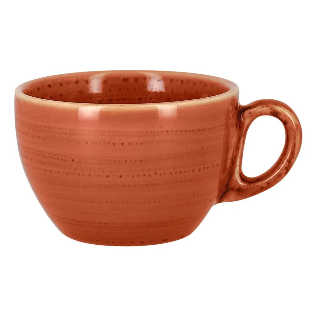 Tasse à café brun porcelaine vitrifiée 23 cl Ø 9 cm Twirl - RAK Best
