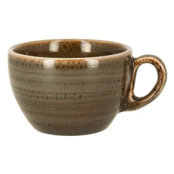 RAK Tasse à café brun porcelaine vitrifiée 23 cl Ø 9 cm Twirl Discount