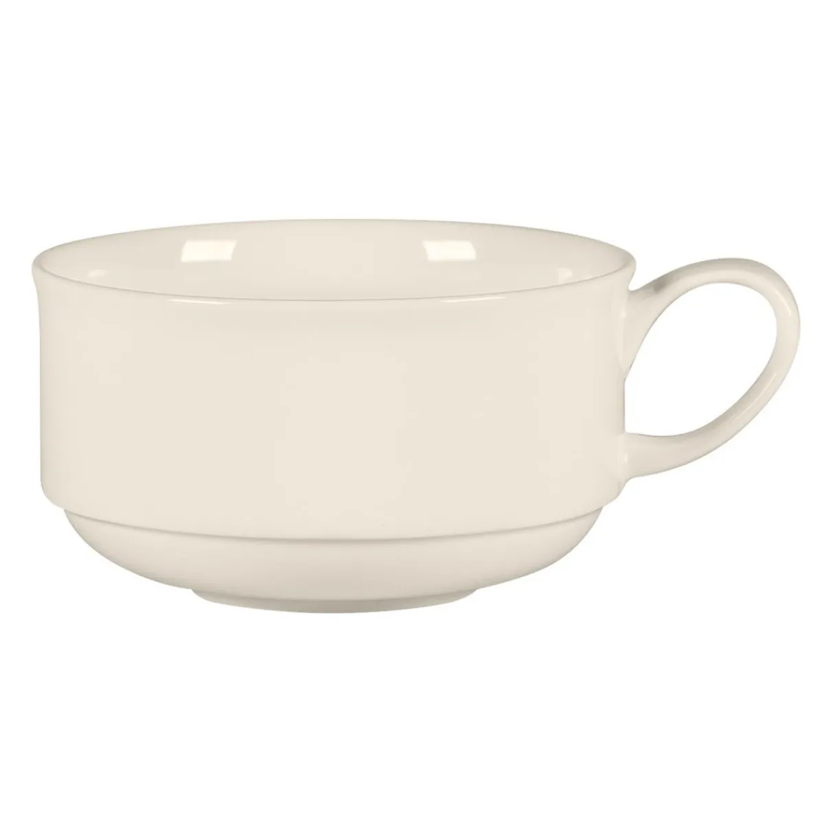 RAK Tasse à café empilable rond blanc porcelaine bone china 16 cl Ø 8,8 cm Bravura Discount