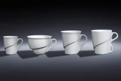 Tasse à café lungo rond blanc porcelaine vitrifiée 25 cl Ø 9 cm Delissea - RAK Hot