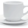 Tasse à café rond blanc porcelaine 14 cl Ø 7,5 cm Cafett - PRO.MUNDI