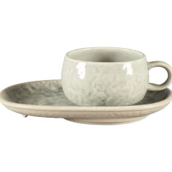 Tasse à café rond céladon porcelaine vitrifiée 25 cl Ø 9 cm Krush - RAK Discount