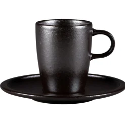Tasse à café rond Forge porcelaine vitrifiée 20 cl Ø 7 cm stone Ease - RAK Discount