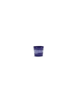 Tasse à café rond lapis lazuli swirl - stripes blancs grès émaillé 15 cl Ø 7 cm Feast By Ottolenghi - SERAX Clearance