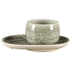 RAK Tasse à café rond Sage porcelaine vitrifiée 30 cl Ø 9 cm Krush Hot