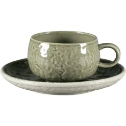 Tasse à café rond steel porcelaine vitrifiée 25 cl Ø 9 cm Krush - RAK Discount