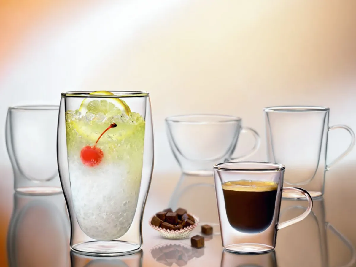 Tasse à café rond transparent verre borosilicate 12 cl Ø 7 cm Thermic Glass - LUIGI BORMIOLI Outlet