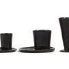 SERAX Tasse à café sans anse rond ébène grès émaillé 13 cl Ø 7 cm La Mère Discount