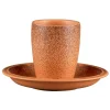 Tasse à café sans anse rond Tero Décor Denia porcelaine 20 cl Ø 7 cm Earth - RAK New