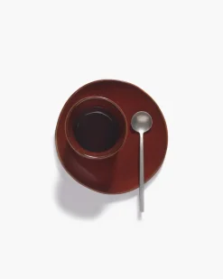 Tasse à café sans anse rond Venetian red grès émaillé 13 cl Ø 7 cm La Mère - SERAX Online