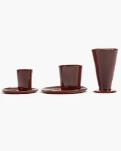 Tasse à café sans anse rond Venetian red grès émaillé 13 cl Ø 7 cm La Mère - SERAX Online