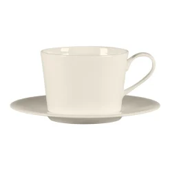 Tasse à café / thé rond blanc porcelaine bone china 23,7 cl Ø 8,9 cm Fedra - RAK Online