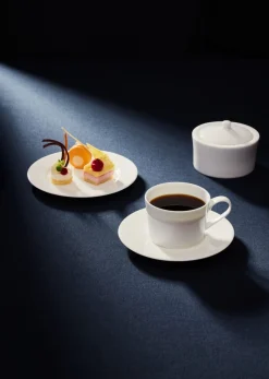 Tasse à café / thé rond blanc porcelaine bone china 23,7 cl Ø 8,9 cm Fedra - RAK Online