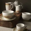 DUDSON Tasse à cappuccino beige porcelaine vitrifiée 22,7 cl Ø 9,5 cm Finca Sanstone Discount
