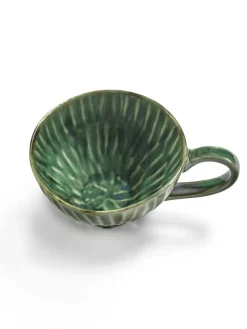 Tasse à cappuccino rond vert grès émaillé 14 cm Ø 14 cm Verde Lanza - SERAX Hot