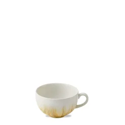 CHURCHILL Tasse à cappuccino / thé rond Gold porcelaine vitrifiée 22 cl Ø 9,5 cm Tide New