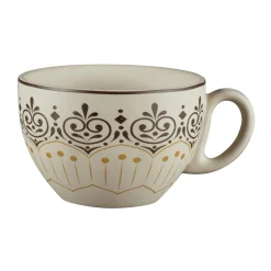 RAK Tasse déjeuner boule rond Argila Décor Cartagena porcelaine 28 cl Ø 10,5 cm Earth Hot