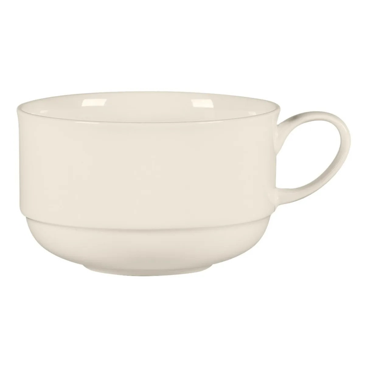 RAK Tasse à déjeuner empilable rond blanc porcelaine bone china 30,6 cl Ø 10 cm Bravura Outlet