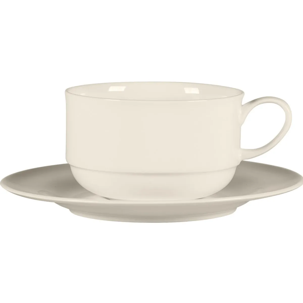 RAK Tasse à déjeuner empilable rond blanc porcelaine bone china 30,6 cl Ø 10 cm Bravura Outlet