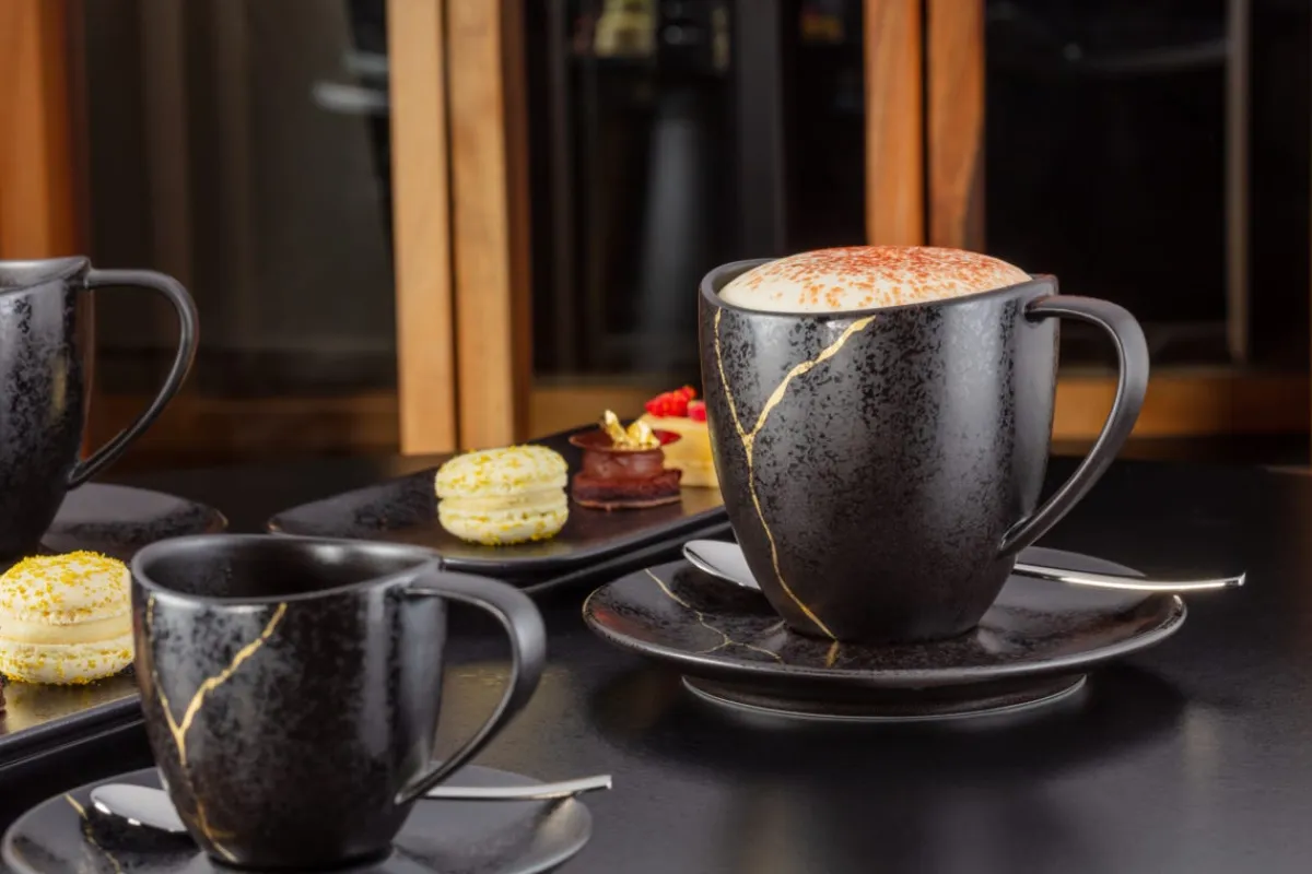 RAK Tasse à déjeuner noir porcelaine 30 cl Ø 8,5 cm Kintzoo Online