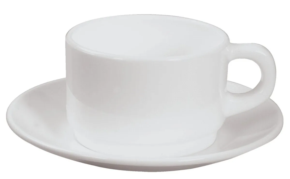 ARCOROC Tasse à déjeuner rond blanc verre opal 28 cl Ø 9,2 cm Opal Blanc Sale