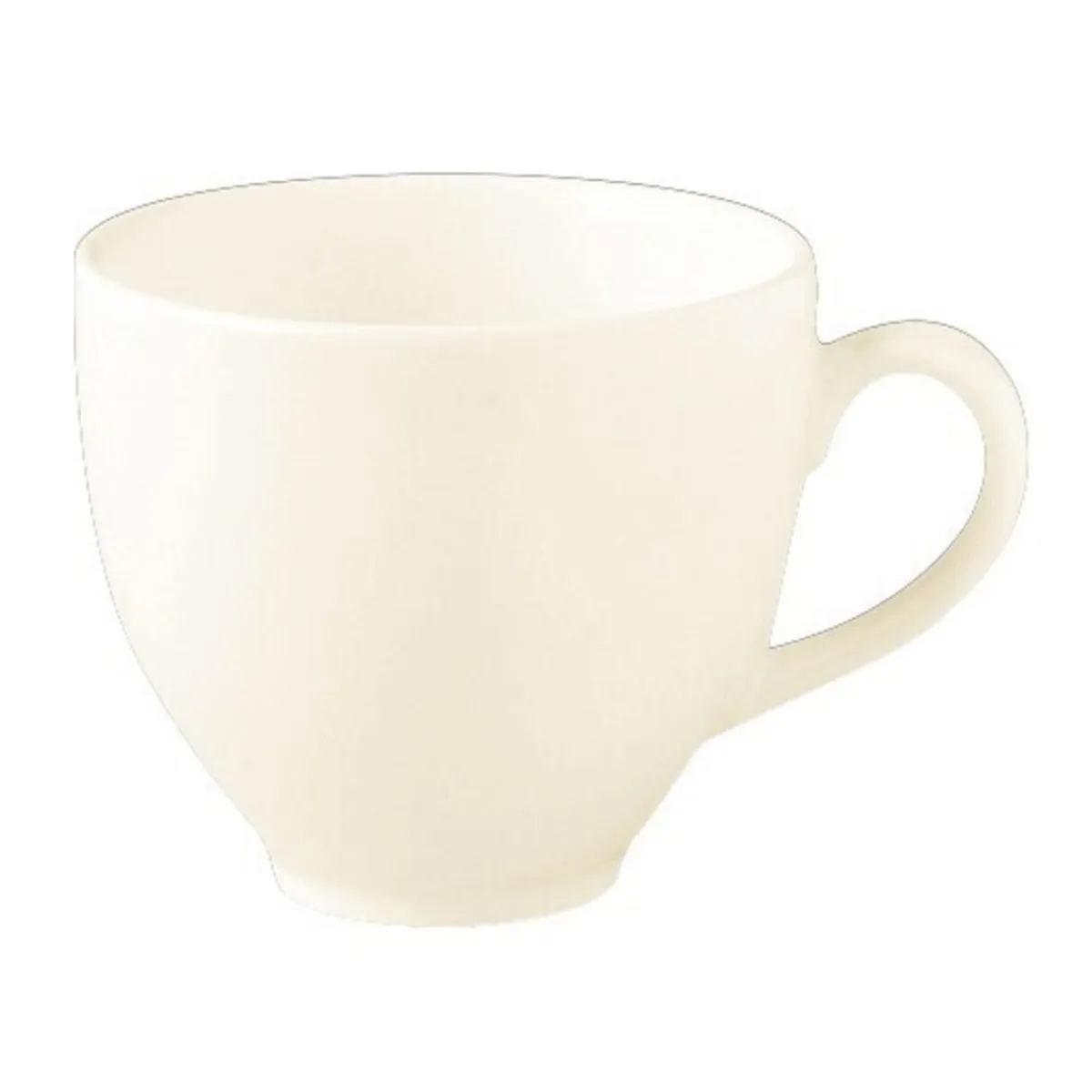 Tasse à déjeuner rond ivoire porcelaine vitrifiée 28 cl Ø 9 cm Classic Gourmet - RAK Sale