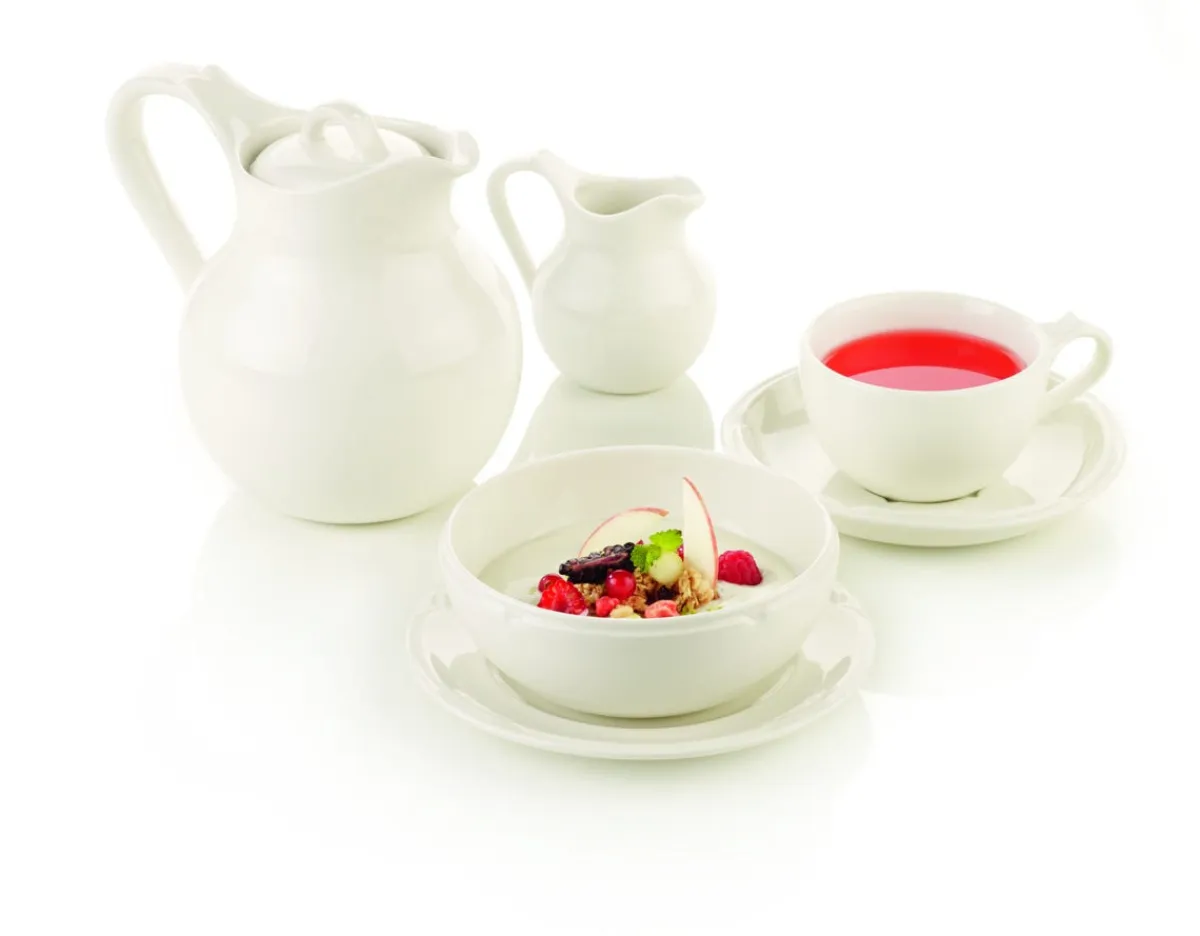 Tasse à déjeuner rond ivoire porcelaine vitrifiée 36 cl Ø 10 cm Anna - RAK Hot