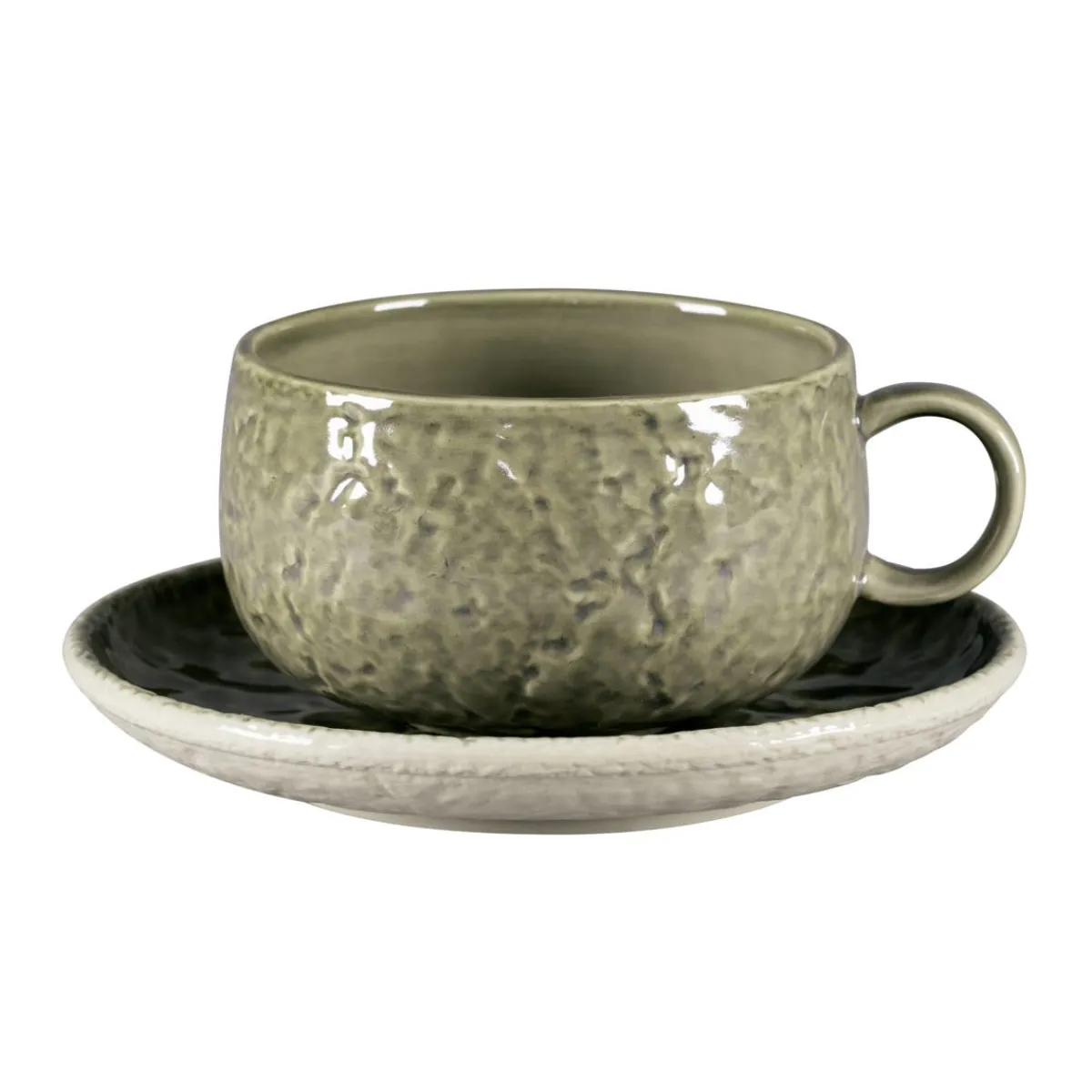 RAK Tasse à déjeuner rond steel porcelaine vitrifiée 41 cl Ø 11 cm Krush Hot