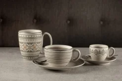 Tasse à espresso rond Argila Décor Epura porcelaine 8 cl Ø 6,5 cm Earth - RAK Sale