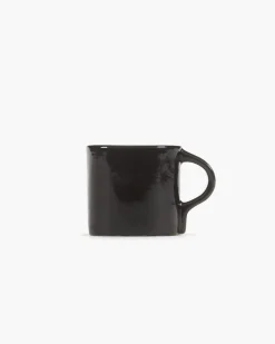 SERAX Tasse à espresso rond ébène grès émaillé 11 cl 8 cm La Mère Hot