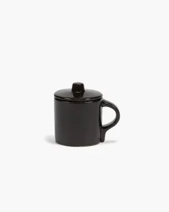 SERAX Tasse à espresso rond ébène grès émaillé 11 cl 8 cm La Mère Clearance