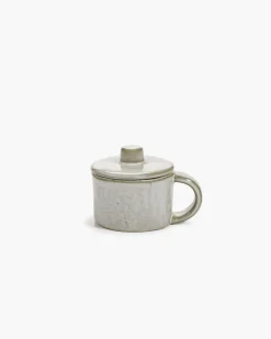 Tasse à espresso rond écru grès émaillé 11 cl 8 cm La Mère - SERAX Hot