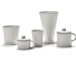 Tasse à espresso rond écru grès émaillé 7 cl 5 cm La Mère - SERAX Outlet