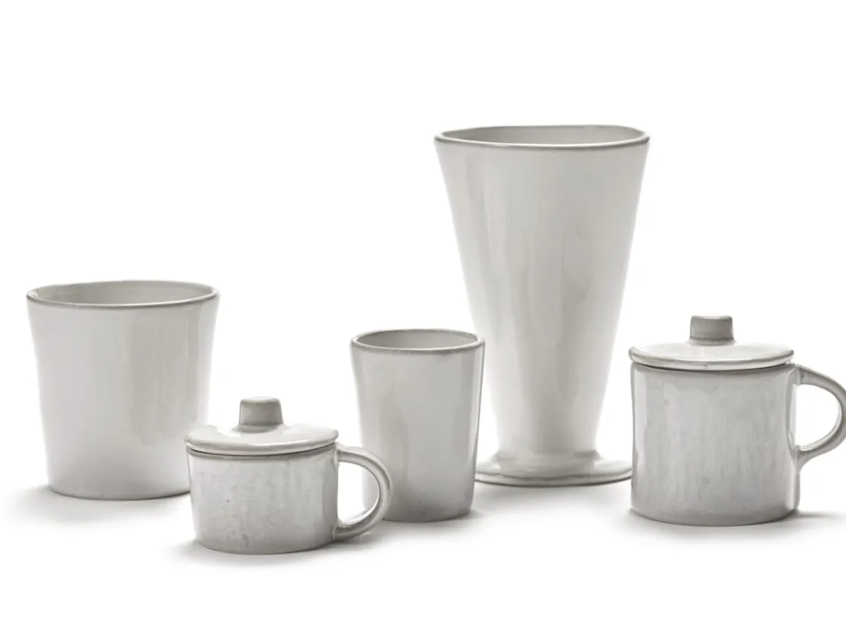 Tasse à espresso rond écru grès émaillé 7 cl 5 cm La Mère - SERAX Outlet