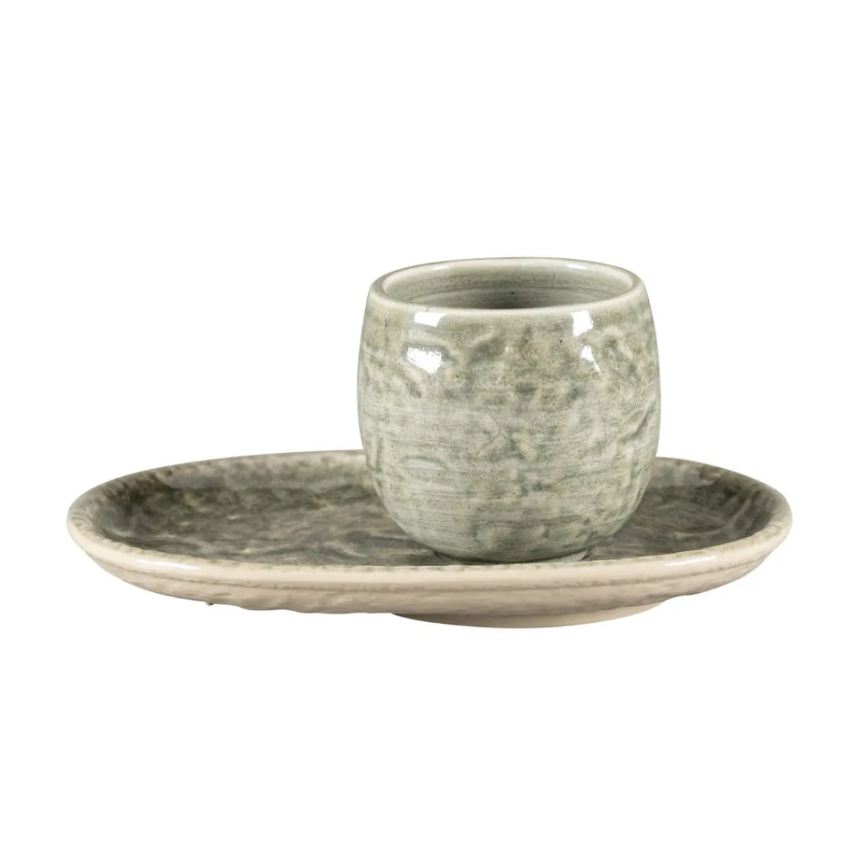 RAK Tasse à espresso Sage porcelaine vitrifiée 10 cl Ø 6 cm Krush Best
