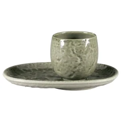RAK Tasse à espresso steel porcelaine vitrifiée 10 cl Ø 6 cm Krush