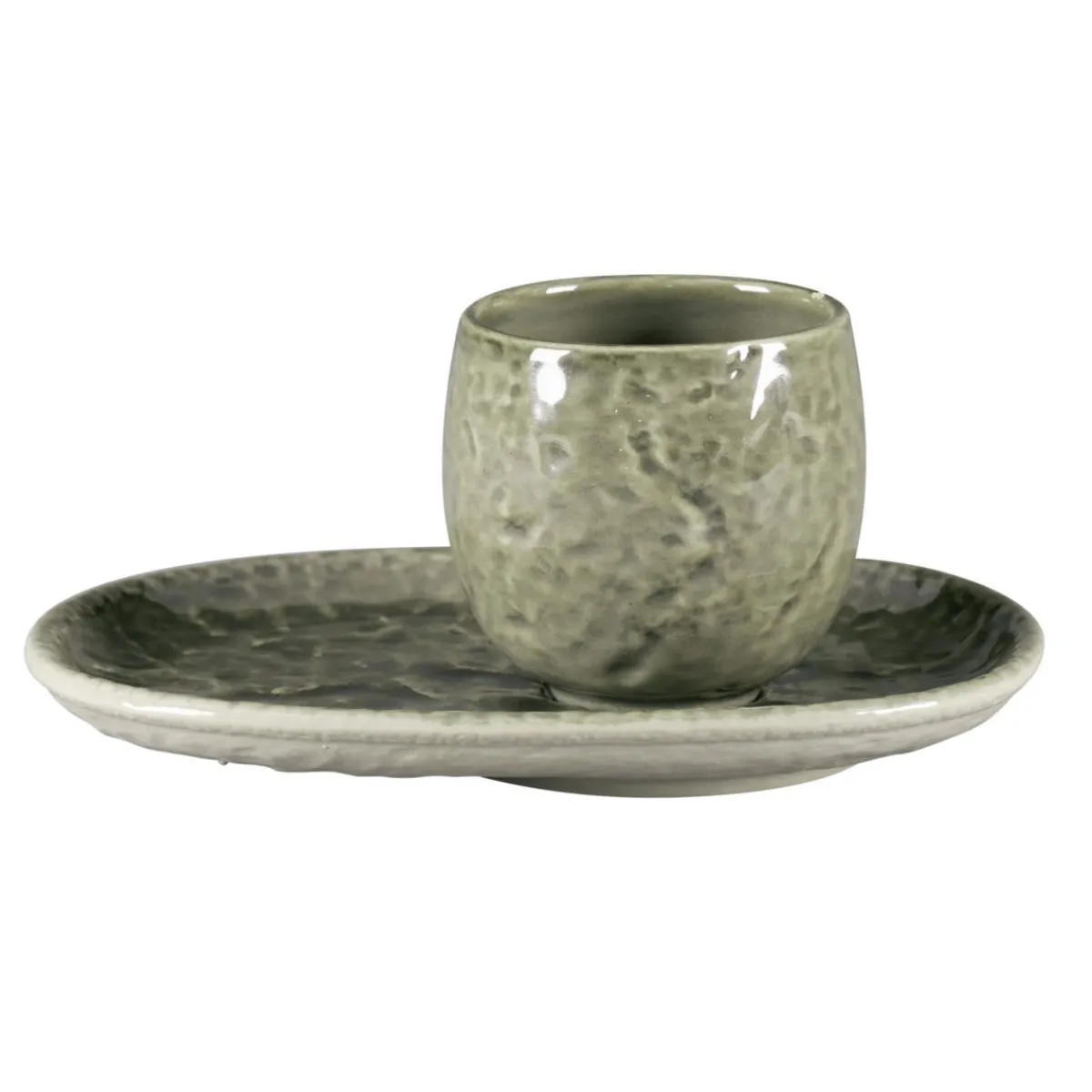 RAK Tasse à espresso steel porcelaine vitrifiée 10 cl Ø 6 cm Krush