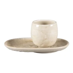 Tasse à espresso vanilla porcelaine vitrifiée 10 cl Ø 6 cm Krush - RAK