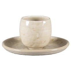 Tasse à espresso vanilla porcelaine vitrifiée 10 cl Ø 6 cm Krush - RAK
