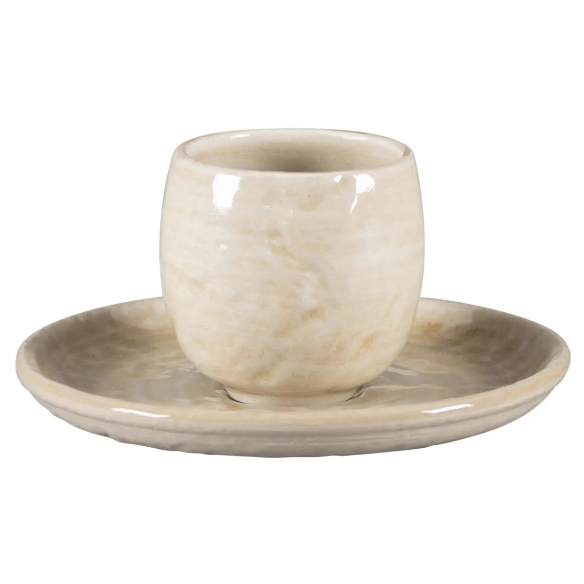 Tasse à espresso vanilla porcelaine vitrifiée 10 cl Ø 6 cm Krush - RAK