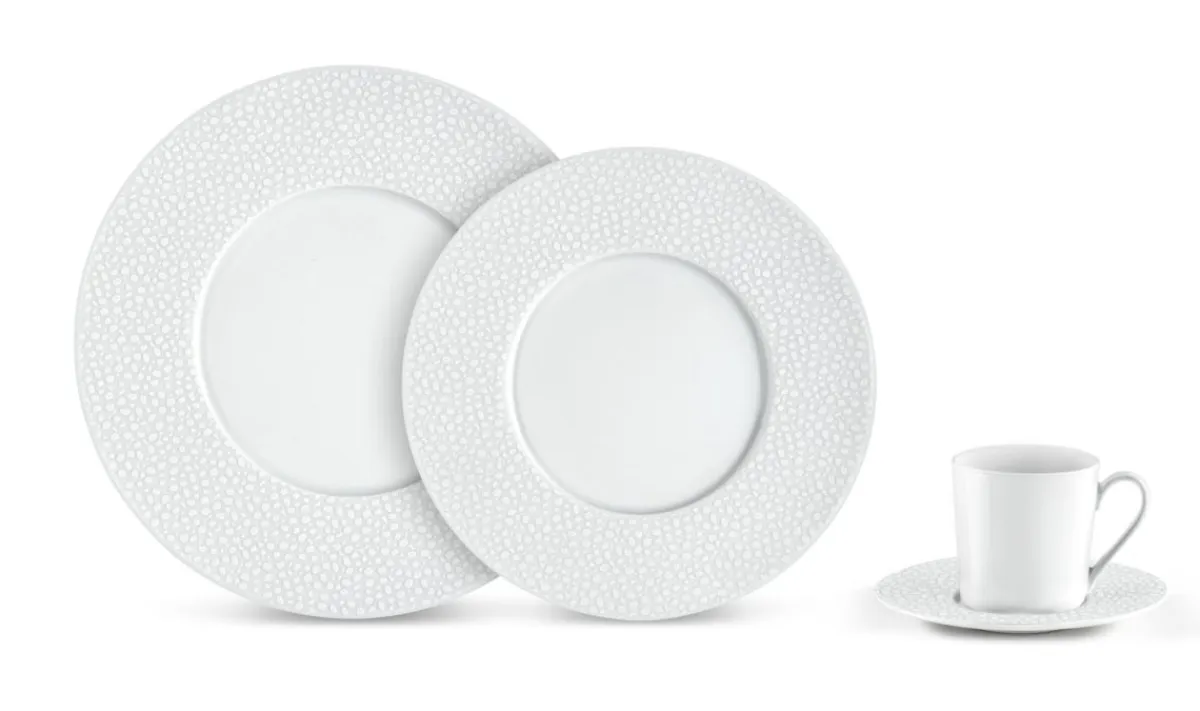 MEDARD DE NOBLAT Tasse et sous-tasse à café rond blanc porcelaine 12 cl Ø 12 cm Baghera Outlet