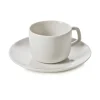 Tasse et sous-tasse à expresso rond Blanc albâtre porcelaine culinaire 8 cl Ø 13 cm Madeleine - REVOL Online