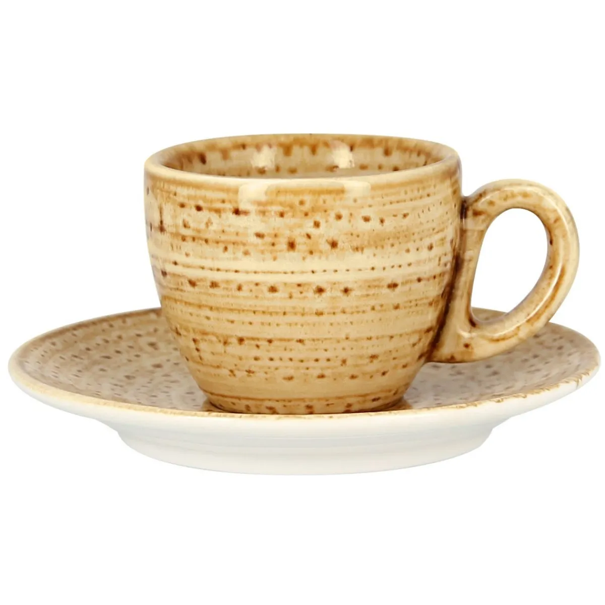 Tasse à expresso beige porcelaine vitrifiée 8 cl Ø 6,5 cm Twirl - RAK Online