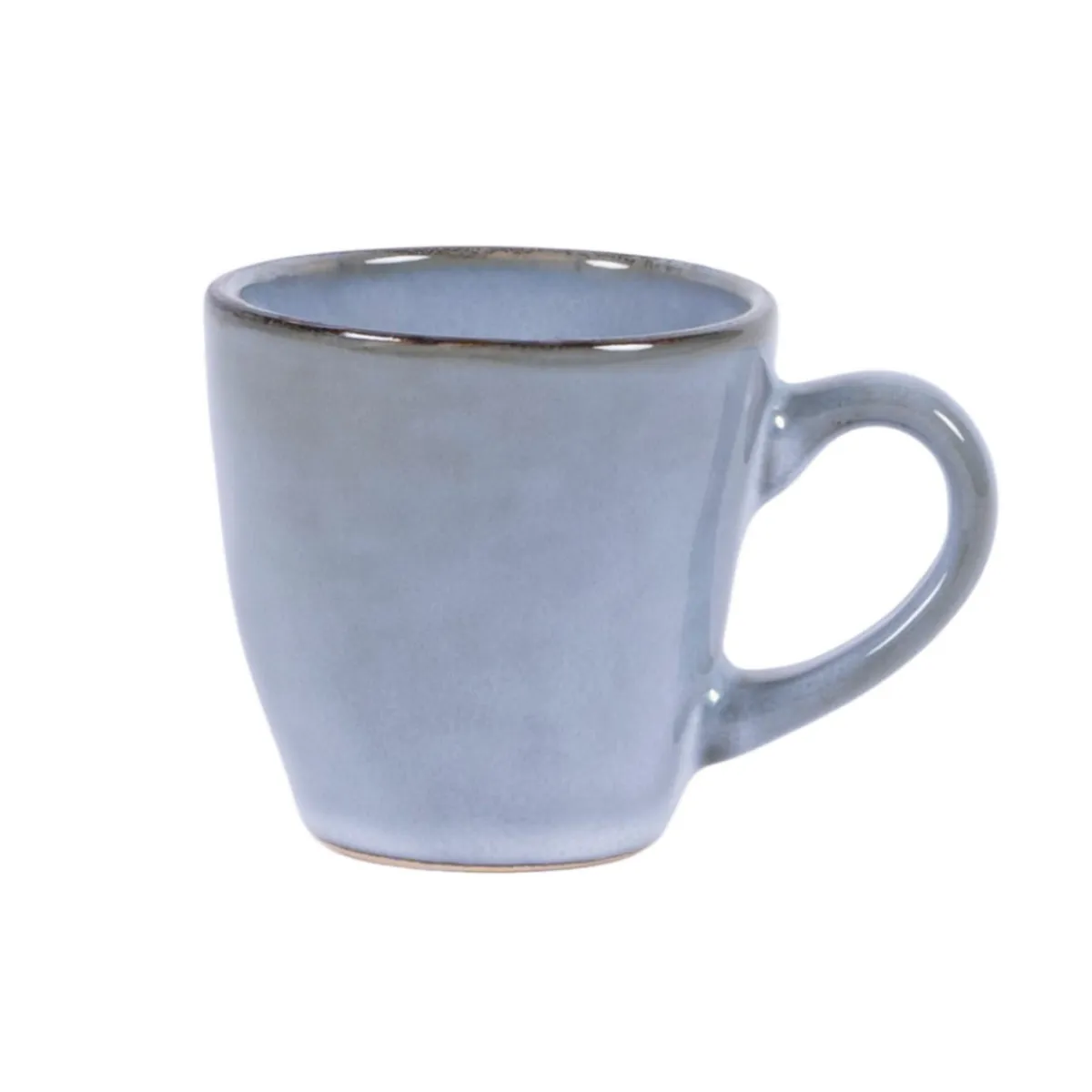 PRO.MUNDI Tasse à expresso bleu grès émaillé 9 cl Ø 6,2 cm Sky Hot
