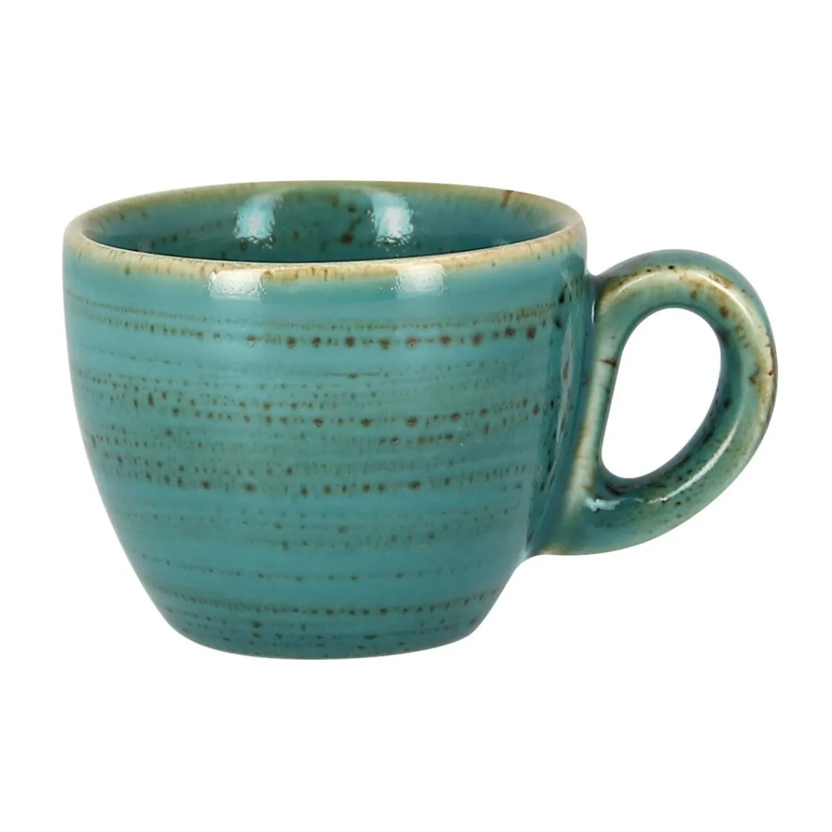 RAK Tasse à expresso bleu porcelaine vitrifiée 8 cl Ø 6,5 cm Twirl Discount