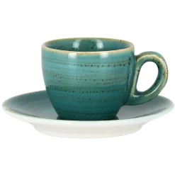 RAK Tasse à expresso bleu porcelaine vitrifiée 8 cl Ø 6,5 cm Twirl Discount