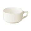 Tasse à expresso carré ivoire porcelaine vitrifiée Ska - RAK Best