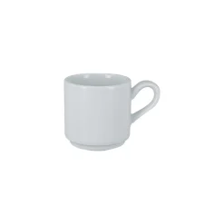 Tasse à expresso empilable blanc porcelaine vitrifiée 9 cl Ø 6 cm Access - RAK Best
