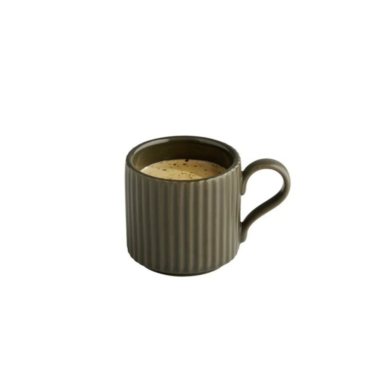 Tasse à expresso empilable rond marron porcelaine 8 cl Ø 6 cm The Grid - APS Clearance