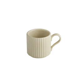 Tasse à expresso empilable rond beige porcelaine 8 cl Ø 6 cm The Grid - APS Best